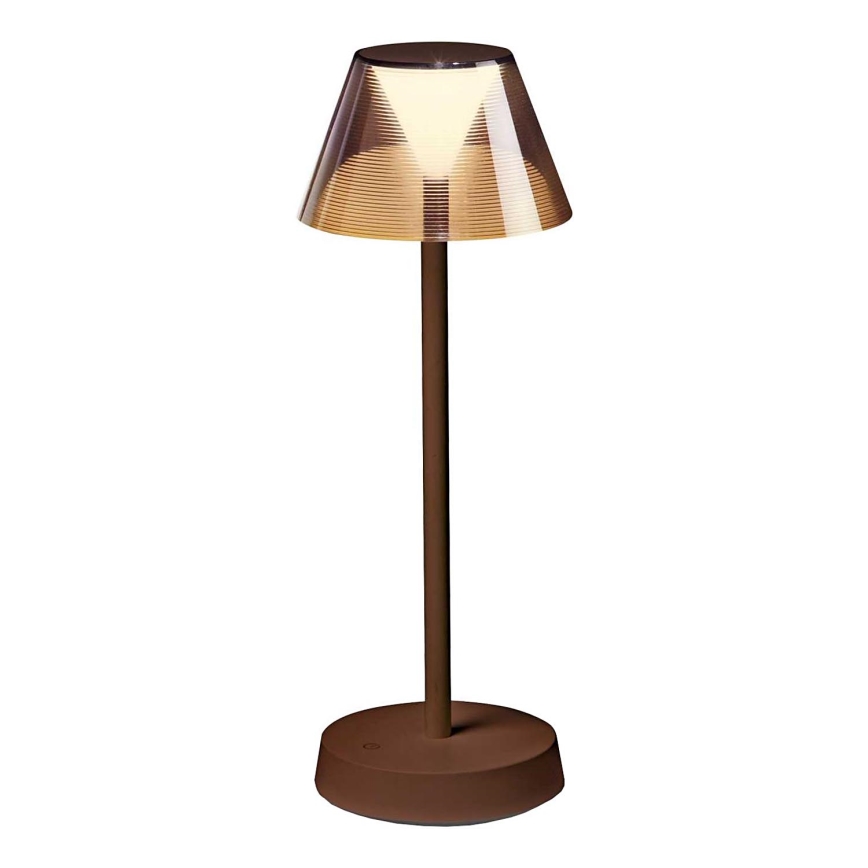 Ideal Lux - Lâmpada LED tátil dimmerizável LOLITA LED/2,8W/5V 2200 mAh IP54 castanha
