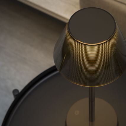 Ideal Lux - Lâmpada LED tátil dimmerizável LOLITA LED/2,8W/5V 2200 mAh IP54 castanha