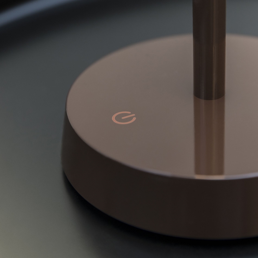 Ideal Lux - Lâmpada LED tátil dimmerizável LOLITA LED/2,8W/5V 2200 mAh IP54 castanha