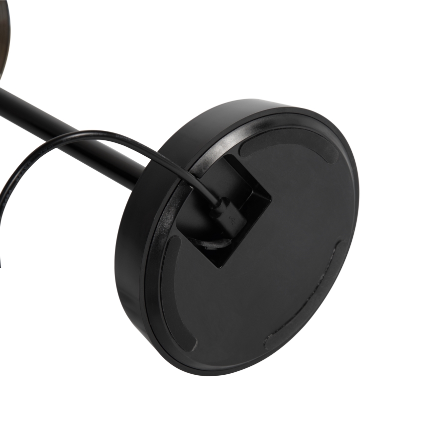 Ideal Lux - Lâmpada LED tátil dimmerizável LOLITA LED/2,8W/5V 2200 mAh IP54 preta