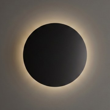 Ideal Lux - LED Aplique de parede exterior PUNTO LED/16W/230V CRI 90 diâmetro 30 cm IP54 preto