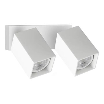 Ideal Lux - LED aplique de parede orientável DYNAMITE 2xGU10/7W/230V CRI 90 branco