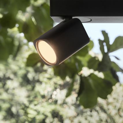 Ideal Lux - LED aplique de parede orientável RUDY 2xGU10/7W/230V CRI 90 preto