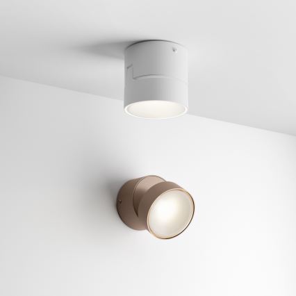Ideal Lux - LED Aplique de parede para exterior OMEGA LED/7W/230V CRI 90 IP54 castanho