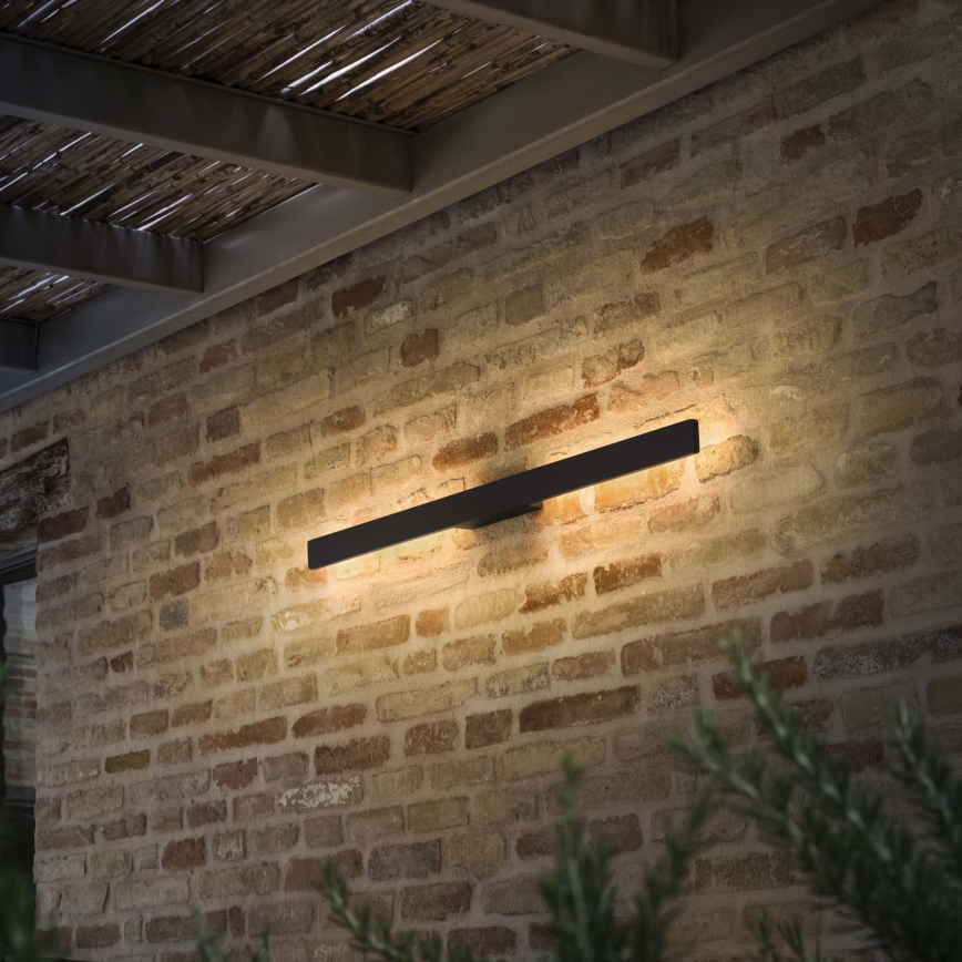 Ideal Lux - Aplique de parede exterior LINEA LED/20W/230V CRI 90 104 cm IP54 preto