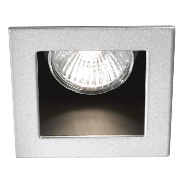 Ideal Lux - Luminária de embutir FUNKY 1xGU10/50W/230V 9x9 cm em cromo mate