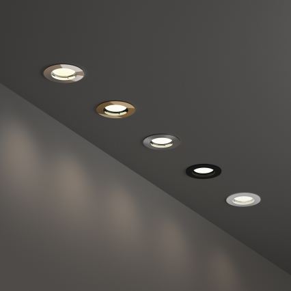 Ideal Lux - Luminária de embutir JAZZ 1xGU10/50W/230V Ø 7,7 cm cromado brilhante