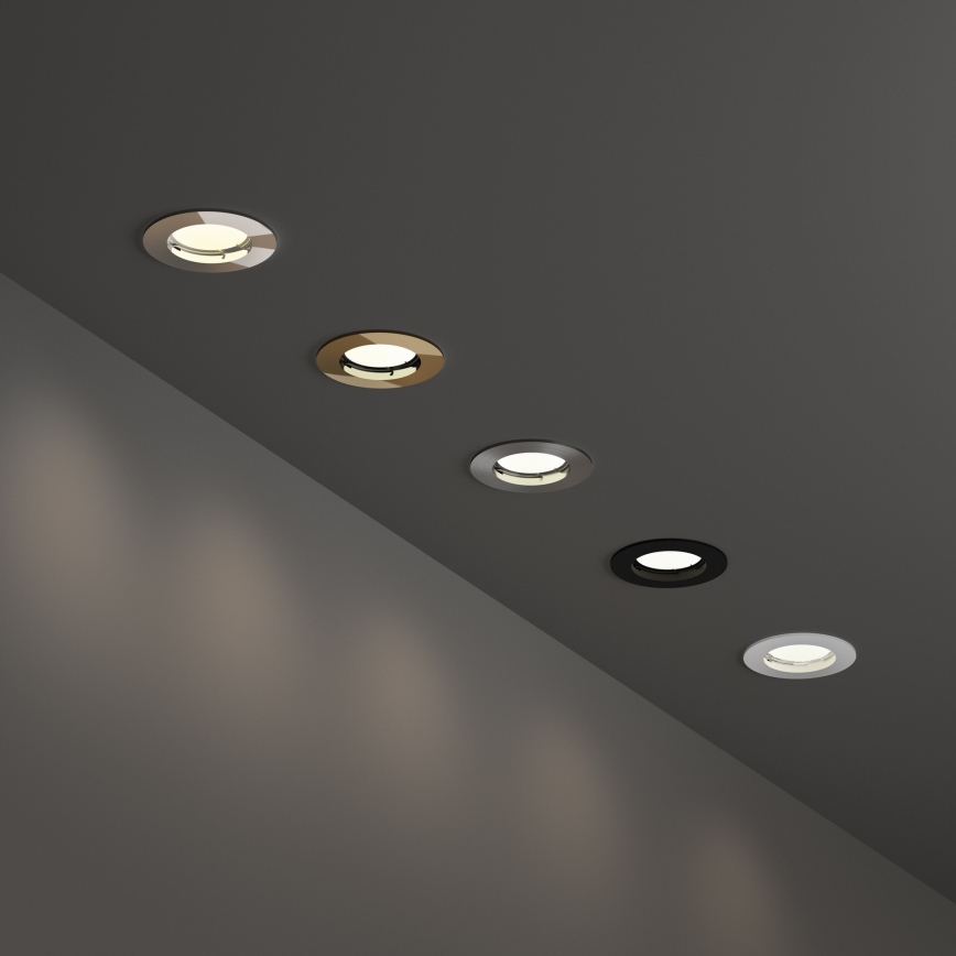 Ideal Lux - Luminária de embutir JAZZ 1xGU10/50W/230V Ø 7,7 cm cromado brilhante