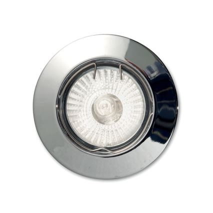 Ideal Lux - Luminária de embutir JAZZ 1xGU10/50W/230V Ø 7,7 cm cromado brilhante