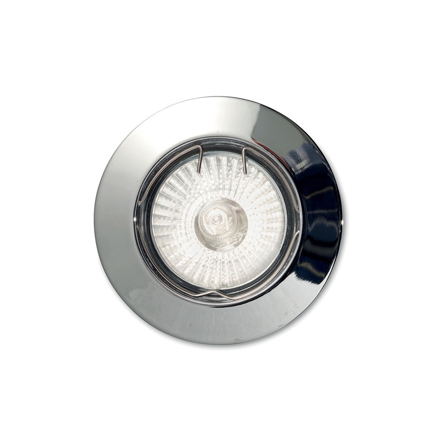 Ideal Lux - Luminária de embutir JAZZ 1xGU10/50W/230V Ø 7,7 cm cromado brilhante