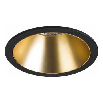 Ideal Lux - luminária de embutir LED GAME TRIM, 11 W / 230 V, 3000 K, IRC 90, Ø 8,5 cm, IP40, dourado/preto