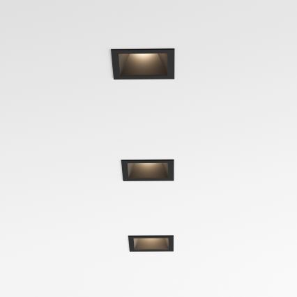 Ideal Lux - Luminária LED de embutir para teto GAME TRIM LED/11W/230V 3000K IRC 90 8,4x8,4 cm IP40 preta