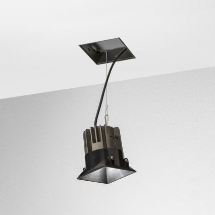 Ideal Lux - Luminária LED de embutir para teto GAME TRIM LED/11W/230V 3000K IRC 90 8,4x8,4 cm IP40 preta
