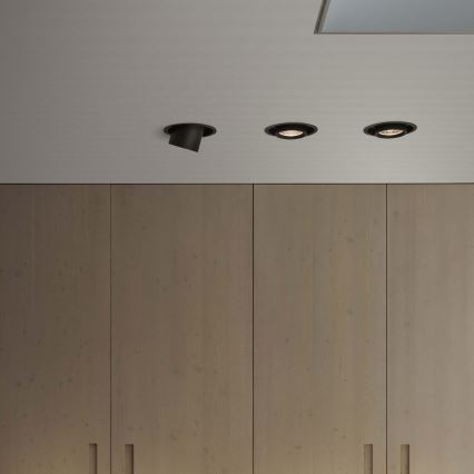 Ideal Lux - Spot de embutir LED NOVA LED/12W/230V CRI 90 Ø 10 cm preto