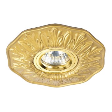 Ideal Lux - Luminária de embutir POLKA 1xGU10/50W/230V dourada