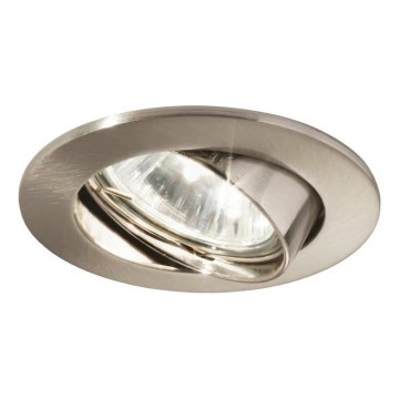 Ideal Lux - Luminária de embutir SWING 1xGU10/28W/230V diâmetro 8,2 cm acabamento cromo acetinado