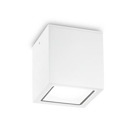 Ideal Lux - Luminária de exterior TECHO 1xGU10/20W/230V 9x9 cm IP54 branca