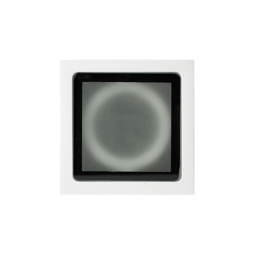 Ideal Lux - Luminária de exterior TECHO 1xGU10/20W/230V 9x9 cm IP54 branca