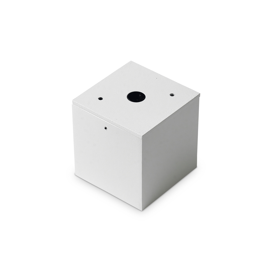 Ideal Lux - Luminária de exterior TECHO 1xGU10/20W/230V 9x9 cm IP54 branca