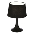 Ideal Lux - Luminária de mesa LONDON 1xE27/60W/230V preta