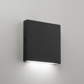 Ideal Lux - Luminária de parede LED para exterior POST-IT LED/3W/12V IRC 90 preta
