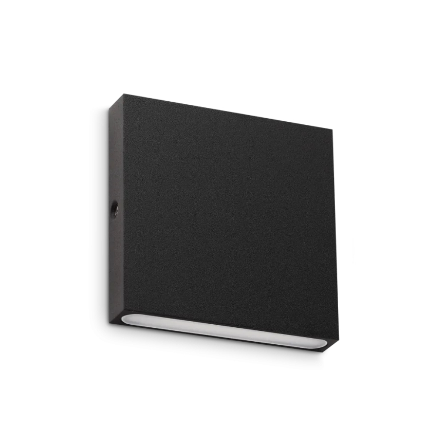 Ideal Lux - Luminária de parede LED para exterior POST-IT LED/3W/12V IRC 90 preta