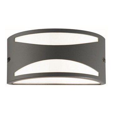 Ideal Lux - Luminária de parede para exterior REX 1xE27/60W/230V IP44 antracite