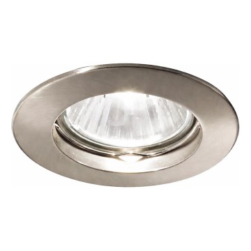 Ideal Lux - Luminária de teto embutida JAZZ 1xGU10/50W/230V diâmetro 7,7 cm, acabamento cromado fosco