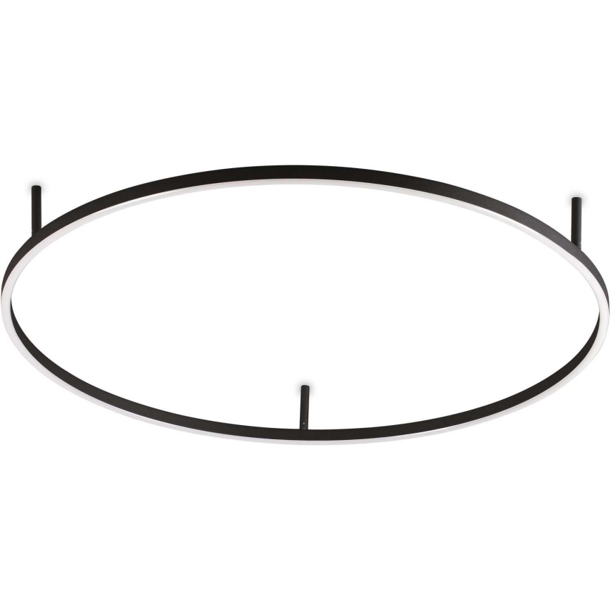 Ideal Lux - Luminária de teto LED ORACLE SLIM LED/53W/230V 3000K CRI 90 Ø 90 cm preta
