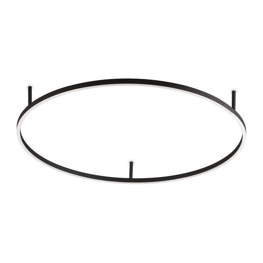 Ideal Lux - Candeeiro de teto LED ORACLE SLIM LED/53W/230V 4000K CRI 90 Ø 90 cm preto