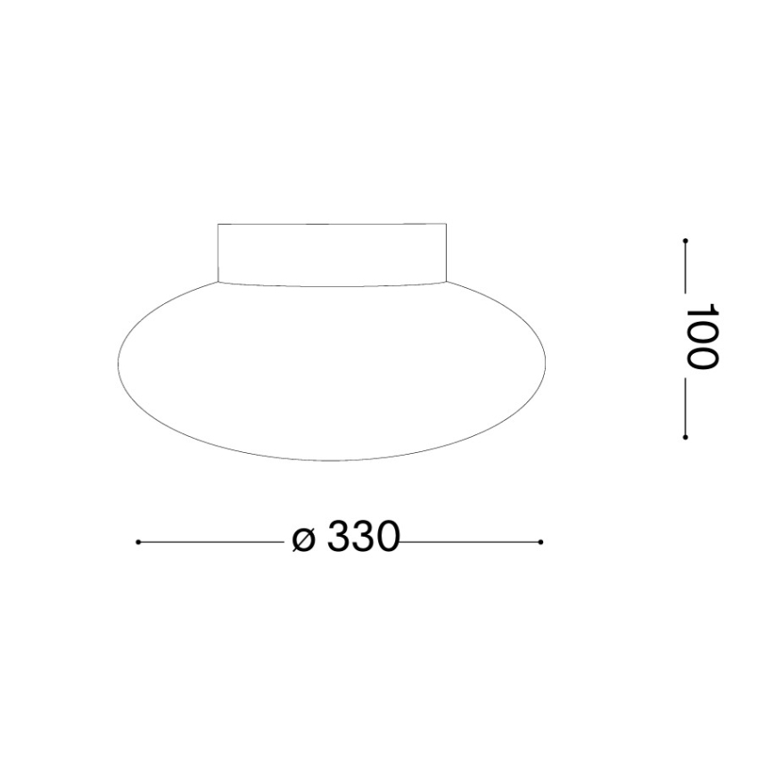 Ideal Lux - Luminária de teto SMARTIES 1xE27/42W/230V diâmetro 33 cm branca