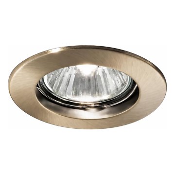 Ideal Lux - Luminária embutida para forro JAZZ 1xGU10/50W/230V Ø 7,7 cm, acabamento bronze