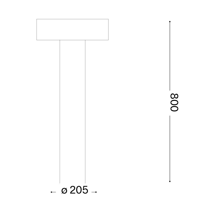 Ideal Lux - Luminária exterior 4xG9/15W/230V 80 cm IP44 castanha