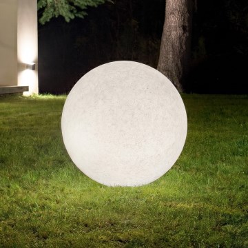 Ideal Lux - Luminária exterior DORIS 1xE27/60W/230V Ø 78 cm IP44 cinzento