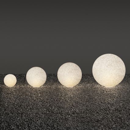 Ideal Lux - Luminária exterior DORIS 1xE27/60W/230V Ø 78 cm IP44 cinzento