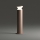 Ideal Lux - Luminária exterior TORRE 1xE27/15W/230V 60 cm IP65 castanha