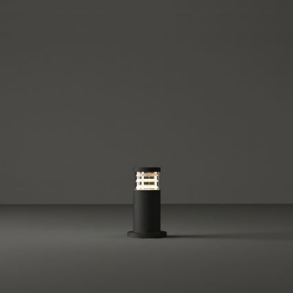 Ideal Lux - Luminária exterior TRONCO 1xE27/42W/230V 25 cm IP65 preta