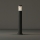 Ideal Lux - Luminária exterior TRONCO 1xE27/42W/230V 80 cm IP65 preta