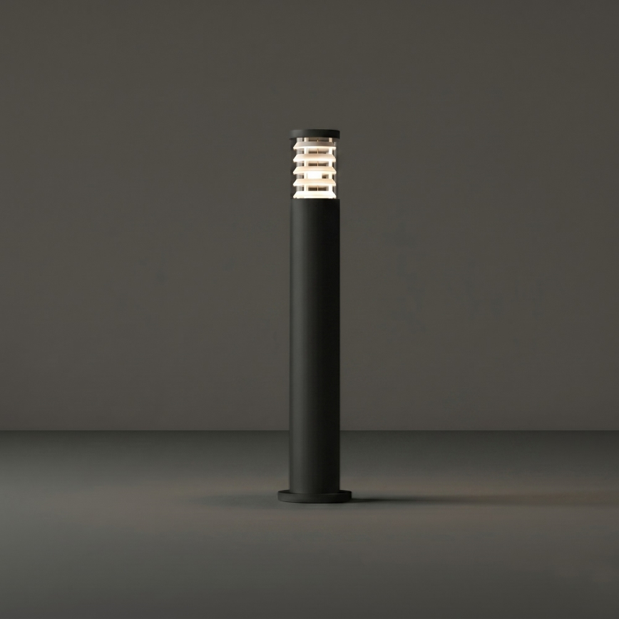 Ideal Lux - Luminária exterior TRONCO 1xE27/42W/230V 80 cm IP65 preta