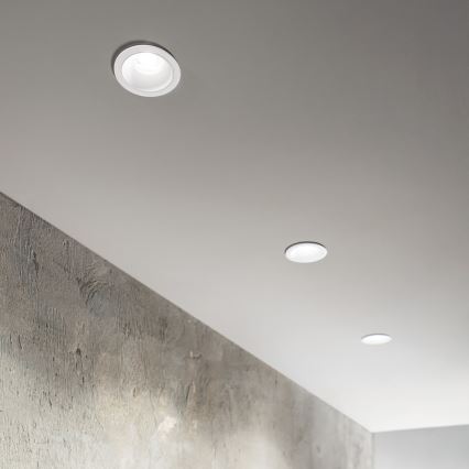 Ideal Lux - Luminária de embutir LED GAME TRIM LED/11W/230V 4000K IRC 90 diâm. 8,5 cm IP40 branca