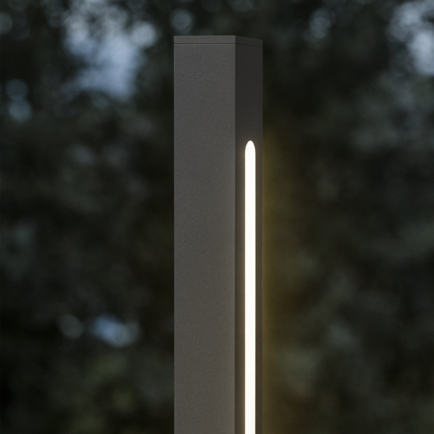 Ideal Lux - Luminária LED de exterior JEDI LED/25W/230V 160 cm CRI 90 IP65 antracite