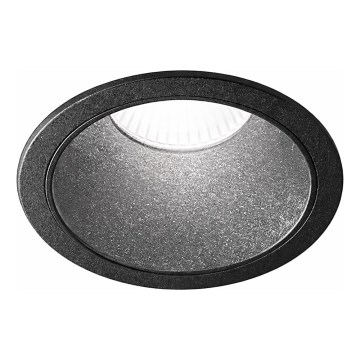 Ideal Lux - Luminária LED embutida GAME TRIM LED/11W/230V 3000K IRC 90 Ø 8,5 cm IP40 preta