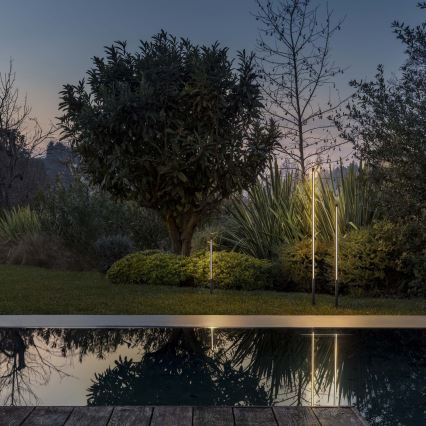 Ideal Lux - Luminária LED para exterior JEDI LED/19W/230V 120 cm CRI 90 IP65 antracite