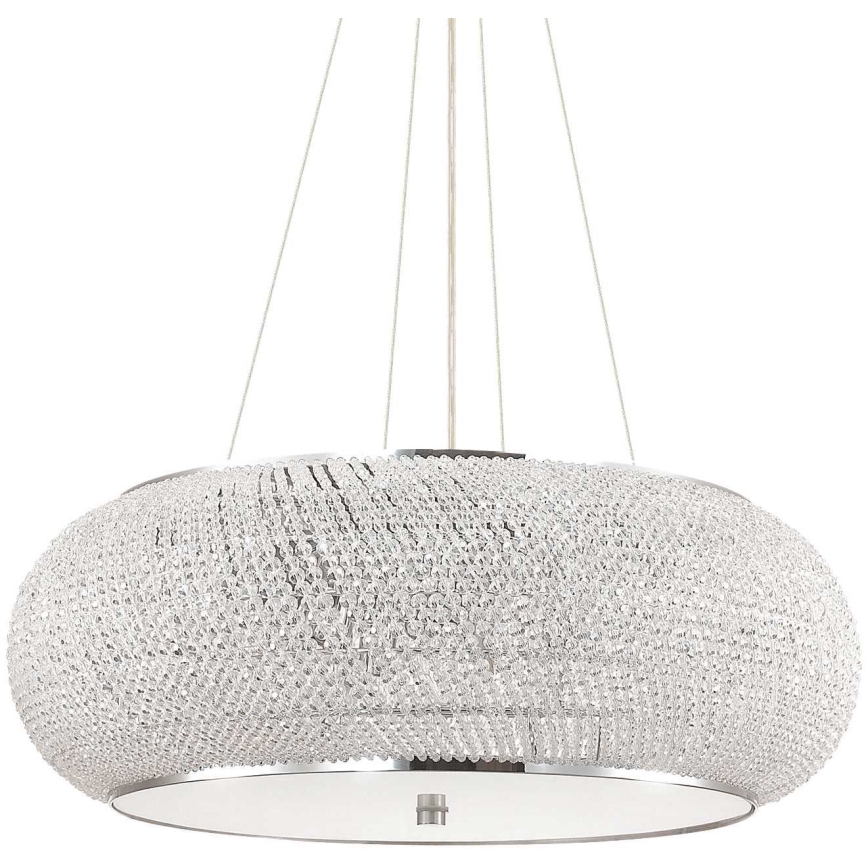 Ideal Lux - Lustre de cristal LED com cabo PASHA 14xE14/40W/230V Ø 65 cm cromado brilhante
