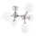 Ideal Lux - Lustre de sobrepor NODI 5xE14/28W/230V 50x55 cm cromado brilhante/branco