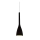 Ideal Lux - Lustre em cabo FLUT 1xE14/40W/230V Ø 10,5 cm preto