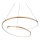 Ideal Lux - Lustre LED dimerizável suspenso por cabo OZ LED/55W/230V Ø 80 cm IRC 90 dourado