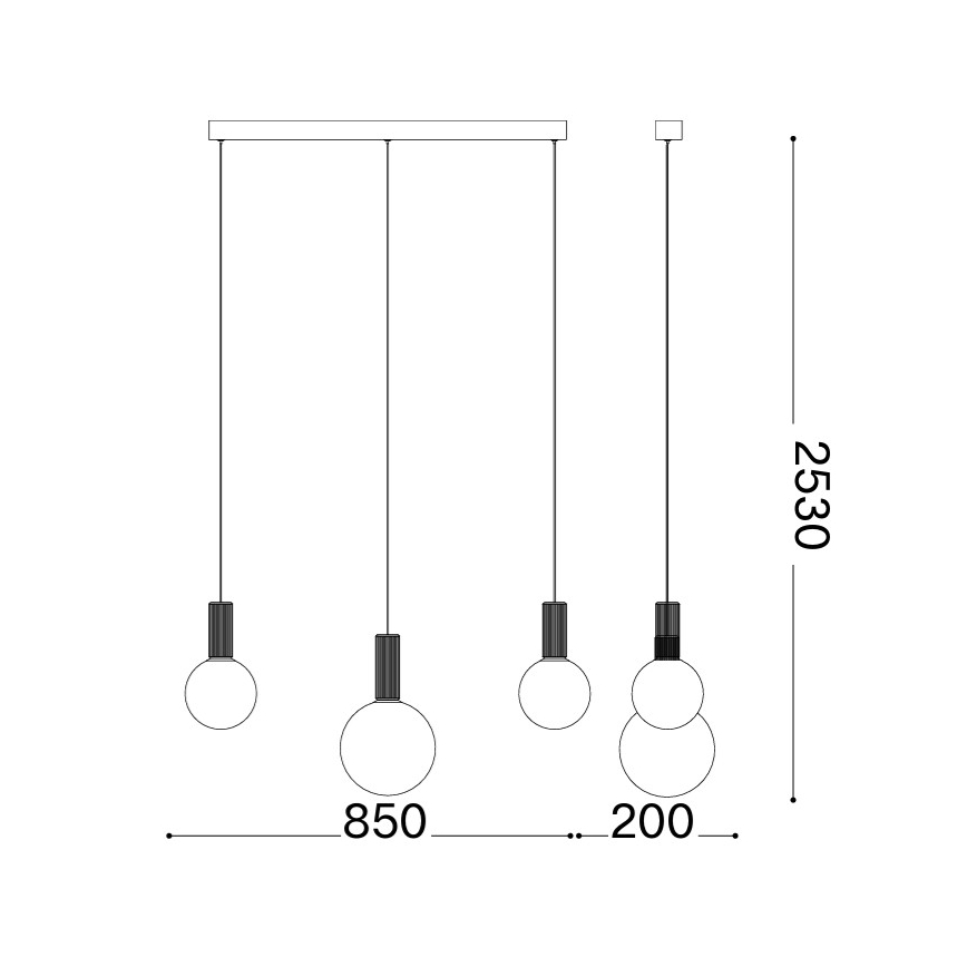 Ideal Lux - Lustre LED em cabo ODEON LED/20W/230V CRI 90 bege/branco
