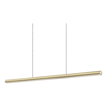Ideal Lux - Lustre LED regulável suspenso por cabo DORICA LED/35W/230V IRC 90 140 cm latão