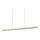 Ideal Lux - Lustre LED regulável suspenso por cabo DORICA LED/35W/230V IRC 90 140 cm latão